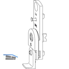 WINKHAUS Fehlschaltsicherung FSA.13, f�r 13 mm Versatz, silber