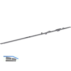 WINKHAUS Oberschiene OS2.1025-1, FFB 775-1025 mm, 1 Zapfen, silber