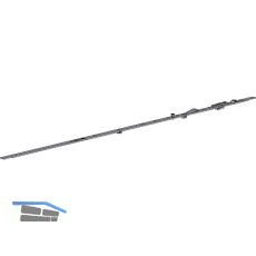 WINKHAUS Oberschiene OS2.1250-1, FFB 1000-1250 mm, 1 Zapfen, silber