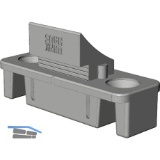 WINKHAUS Zwangsverriegelung ZV-FT.P, Fl�gelteil kurz zu Rahmenteil ZV-RT, silber
