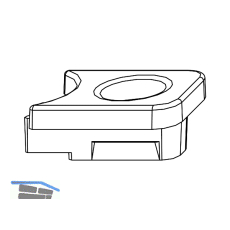 MACO Hubbegrenzung, aufschraubbar, PVC natur (43625)