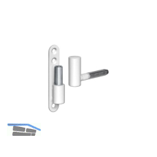 Universalband f.Fenster u.T�ren K 3172WF,Rolle � 15mm,Stahl kunststoffbesch.wei�