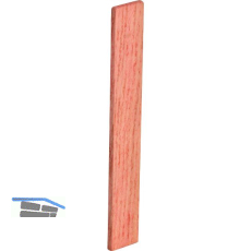 Holzklotz Esche lackiert 80 x 4 x 2 rot