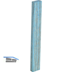 Holzklotz Esche lackiert 80 x 8 x 5 blau