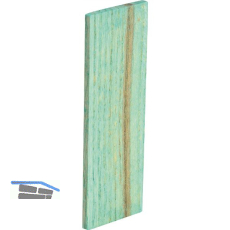 Holzklotz Esche lackiert 80 x 24 x 3 gr�n