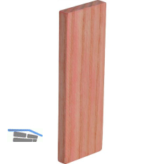 Holzklotz Esche lackiert 80 x 24 x 6 rot