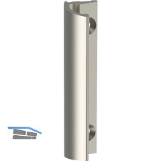MACO Balkont�rgriff SOFT, L�nge 70 mm, Aluminium titan eloxiert