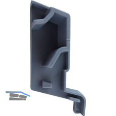 GUTMANN Endkappe KS 570 zu Spree-D 24 OF, 15-20�, EPDM grau, rechts