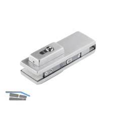 Eckschloss US 10 Universal light, PZ, Glas 10 - 12 mm, (03.608) Edelstahl