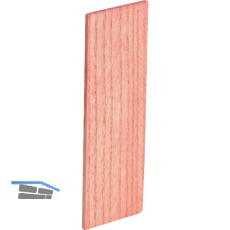 Holzklotz Esche lackiert 80 x 26 x 1,3 rot