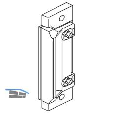 Austauschst�ck f�r Rollenfalle Secury, Eurofalz 20 x 8 mm, Stahl verzinkt