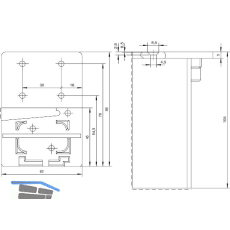 Schwellenhalter BRS Universal, Kunststoff schwarz