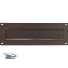 Au�eneinwurfblende PORTA 796, 304 x 101 x 3 mm, schwarz-braun, metallic matt