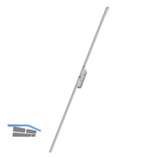 Anschlussverriegelung zu Multisafe 855 R, Stulp flach 1177 x 20 mm, silber