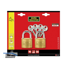 BURG-W�CHTER Vorhangschloss-Set Duo 222 40, gleichsperrend SB-2