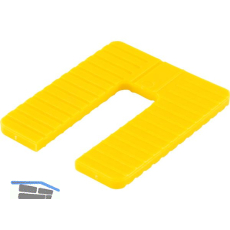 ROTO Euroklick Distanzplatte 65 x 52.5 x 4 gelb