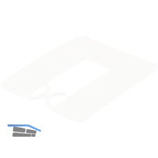 ROTO Euroklick Distanzplatte mit Sperrhaken 65 x 52.5 x 1 wei�