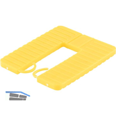 ROTO Euroklick Distanzplatte mit Sperrhaken 65 x 52.5 x 4 gelb