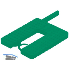 ROTO Euroklick Distanzplatte mit Sperrhaken & Montagehilfe 40 x 30 x 5 gr�n