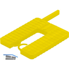 ROTO Euroklick Distanzplatte mit Sperrhaken & Montagehilfe 65 x 52.5 x 4 gelb