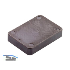 ROTO Unterlegplatte 40 x 60 x 10 aus Kunststoff braun