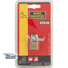 BURG-W�CHTER Vorhangschloss 405 verschiedensperrend, Breite 20 mm SB
