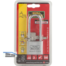 BURG-W�CHTER Vorhangschloss 770 HB Alutitan verschiedensperrend, 20 mm SB