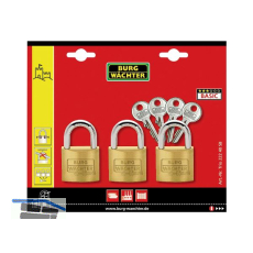 BURG-W�CHTER Vorhangschloss-Set Trio 222, 20 mm, gleichsperrend SB-3
