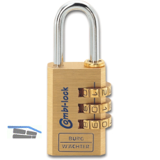 BURG-W�CHTER Zahlenvorhangschloss 80 Combi Lock, verstellbar, Breite 30 mm