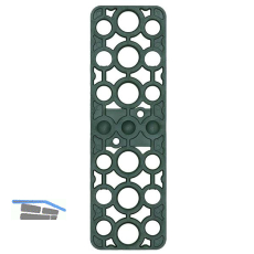GV Unterlegplatte, 160 x 50 x 3 mm, Kunststoff gr�n