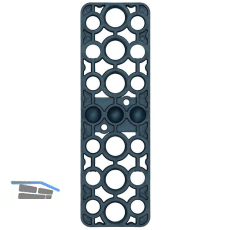 GV Unterlegplatte, 160 x 50 x 5 mm, Kunststoff blau