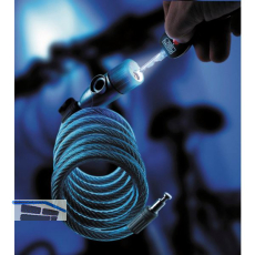 BURG-W�CHTER Spiral-Seilschloss 340 L mit Licht SB, L�nge 1800 mm