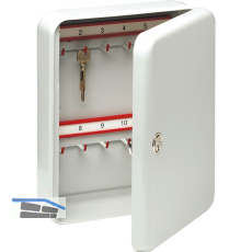 BURG-W�CHTER Schl�sselschrank City Line, mit 41 Haken, Stahl lichtgrau