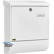 BURG Briefkasten VARIO-SET - mit Zeitungsbox, Stahl verzinkt wei�