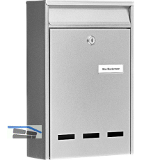 BURG Aufh�ngebriefkasten POCKET - Stahlblech verzinkt silberf�rbig