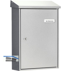 BURG Aufh�ngebriefkasten LETTER - Stahl verzinkt silberf�rbig