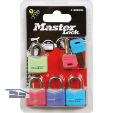 MASTER LOCK Vorhangschloss Vinyl bunt mit Schl�ssel, Br. 20 mm, gleichsp. SB-4