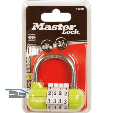 MASTER LOCK Vorhangschloss 1523 EURD Pro Sport Zahlenschloss, 64 mm, bunt, SB