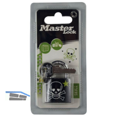 MASTER LOCK Vorhangschloss "Skull" mit Schl�ssel, Breite 30 mm, verschsp., SB