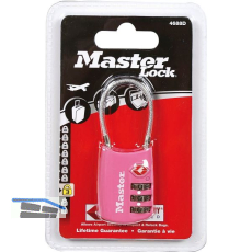 MASTER LOCK Kabelschloss 4688 EURD TSA mit Zahlenkombination, bunt, SB