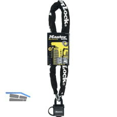 MASTER LOCK Kette 8390 EURDPRO mit Nylon�b. schw. inkl. Vorhangschloss 900 mm SB