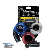 MASTER LOCK Spiral-Kabelschloss Set 8127 EURTRI mit Schl�ssel, gleichsperrend SB