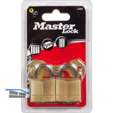MASTER LOCK Vorhangschloss 130 EURT Messing, Breite 30 mm, gleichsperrend SB-2