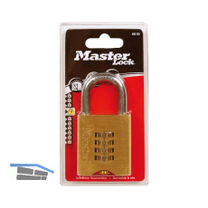 MASTER LOCK Vorhangschloss 651 EURD Zahlenschloss, 50 mm, Messing SB