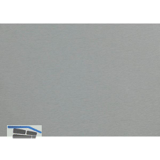 Hohlkammerleiste mit Fahne, 60/7 mit selbstklebender Folie, grau