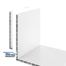 Hohlkammerwinkel 180x80x7 wei�