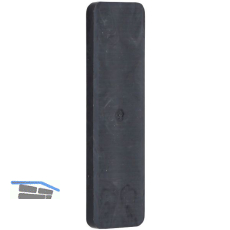GV Verglasungsklotz 100x50x6mm, schwarz