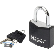 MASTER LOCK Vorhangschloss 9130 EURDBLK Alu schwarz, Br. 30 mm, verschieden. SB