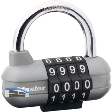 MASTER LOCK Vorhangschloss 1520 EURD Pro Sport Zahlenschloss, 64 mm, silber, SB