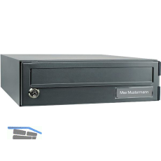 BURG Hausbrieffach eBoxx A 625, Breite 380, H�he 115 mm, anthrazit